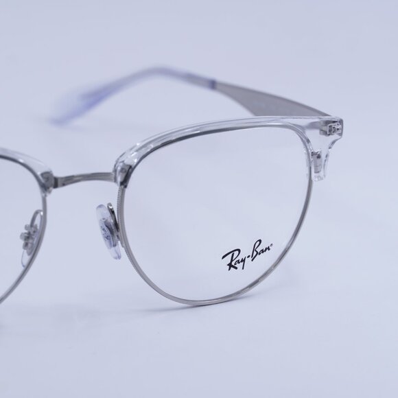 Ray Ban RX6396 2936 Eyeglasses Silver 53mm Oval Frame - Picture 5 of 10